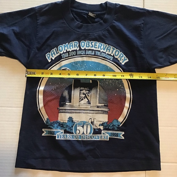 Vtg Palomar Observatory 200” Hale Telescope Single Stitch T Shirt Kids Sz 10-12 - Picture 4 of 7